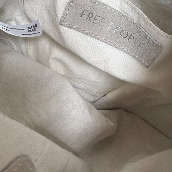 Free People Riley Fringe Purse - NWT - Plaster Color - Picture 3 of 9